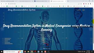 Drug Recommendation System in Medical Emergencies using Machine Learning | Python IEEE Project