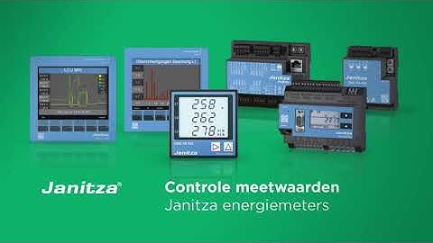 Controle meetwaarden aansluiting Janitza energiemeters