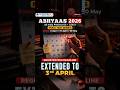 ALERT: Registrations Open Till TODAY (3 APRIL) | Abhyaas: All India Prelims Mock Test Series 2026