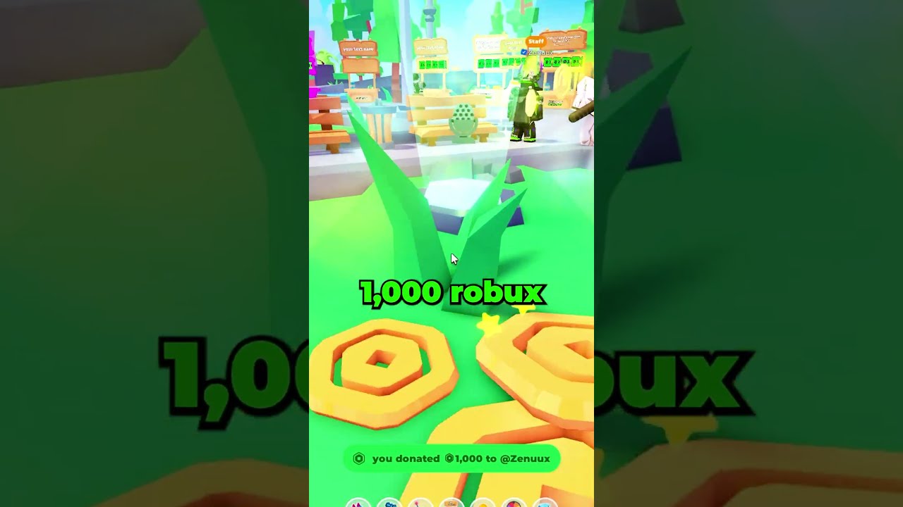 I Gave This Rich Person 1 000 Robux On Pls Donate 