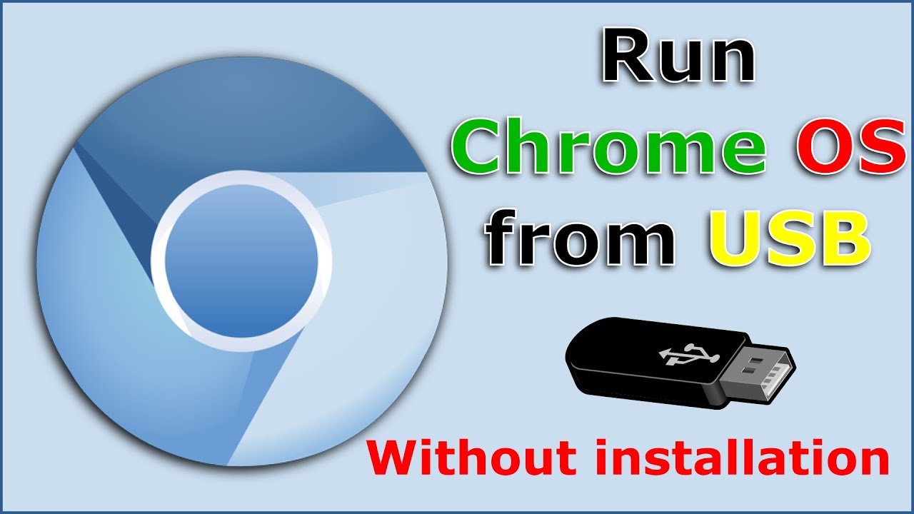 Slik aritmetik tør Run Chrome OS from a USB key on a laptop without installation easily -  YouTube