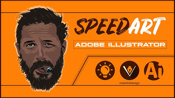 Illustrator - Vector art tutorial  | Speed art-Vector Illustration (Tom Hardy) Adobe Illustrator