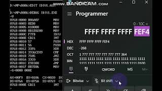 DIVISION OF 16BIT SIGNED NUMBERS - 8086