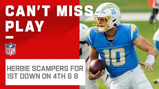 Herbie Scampers for 1st Down on Risky 4th & 8!