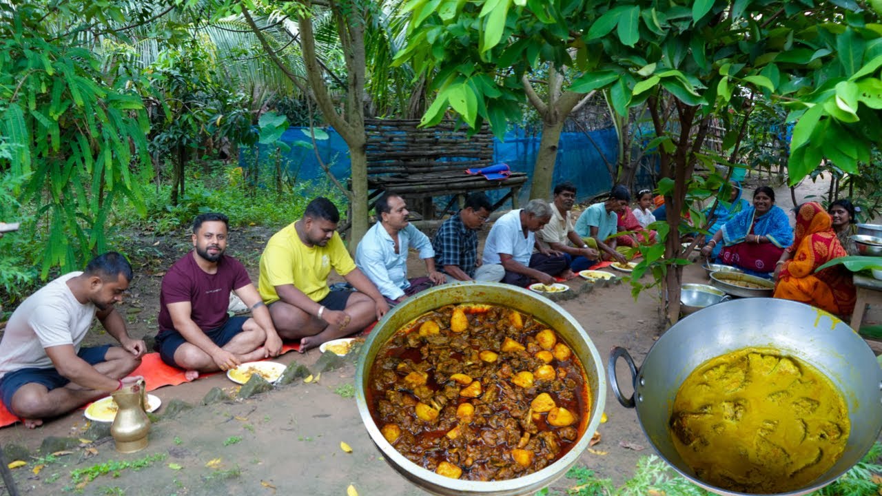 বিজয় দশমী স্পেশাল রান্নাবান্না ও খাওয়া-দাওয়া ,সরষে ইলিশ সাথে বর্ষার পাতি হাঁসের ঝোল |