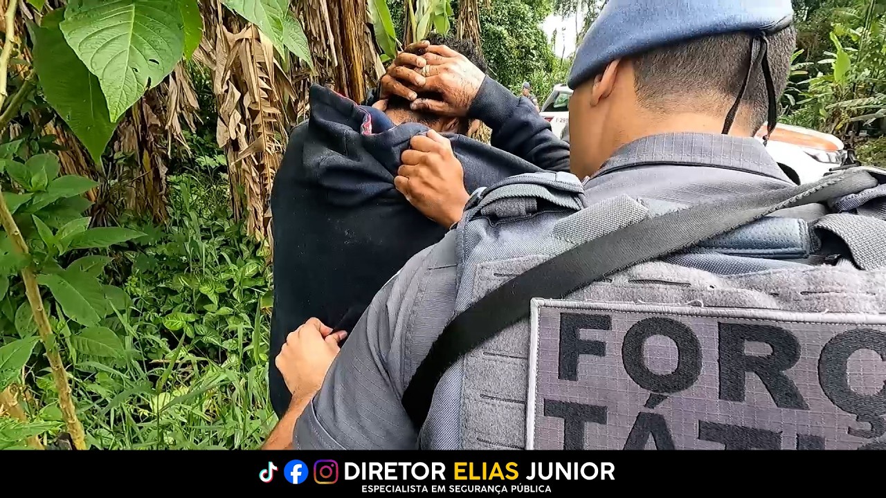 Bandidos colocam armadilha no matagal para ferir policiais da Força Tática -  Diretor Elias Junior