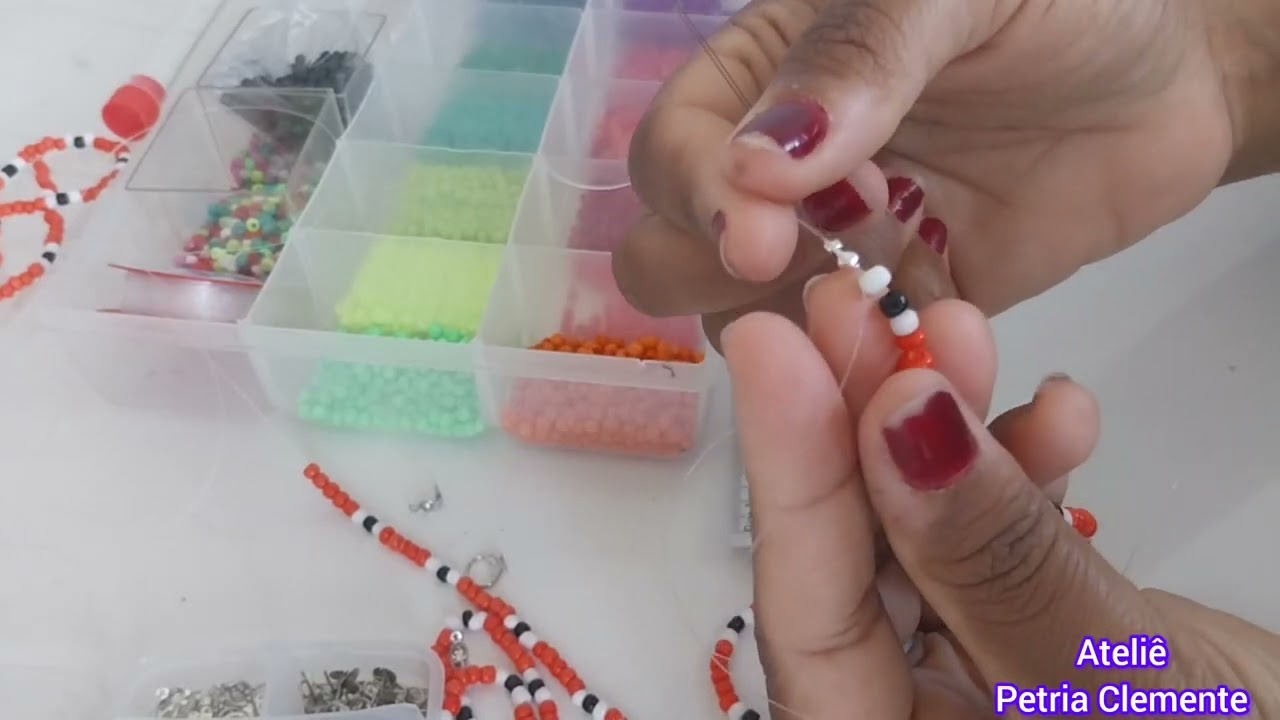 COLAR DE MIÇANGAS COBRA CORAL REPONDO ESTOQUE 