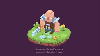 Voxel warrior/ MagicaVoxel