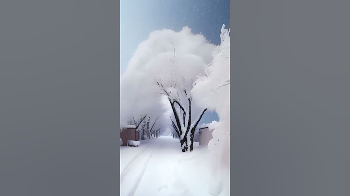 هطول التلج و أجواء بيضاء روعة في أروبا