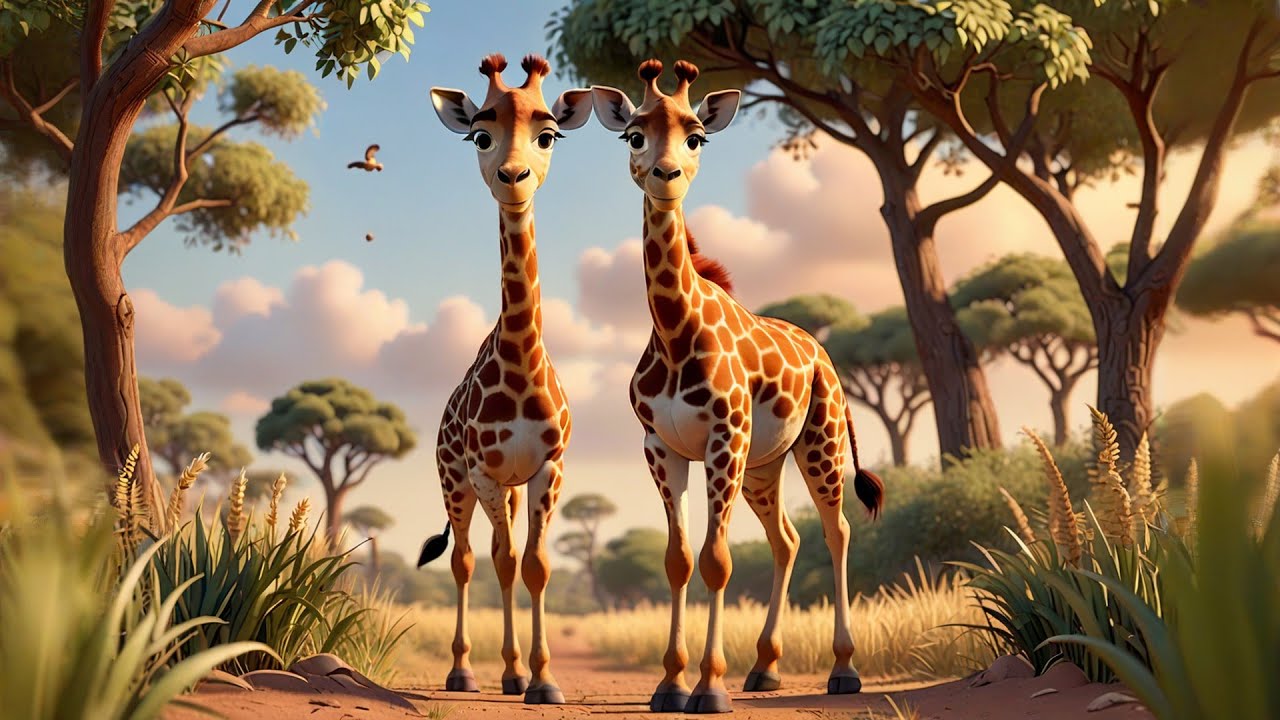 Three Little Giraffes Touch the Moon + More Nursery Rhymes & Kids Songs
