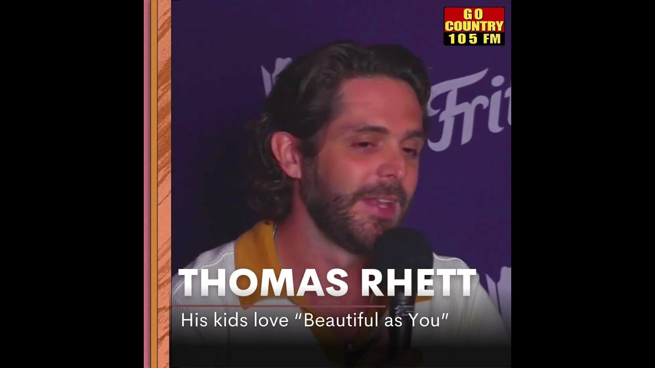 Thomas Rhett's daughters love "Beautiful as You"