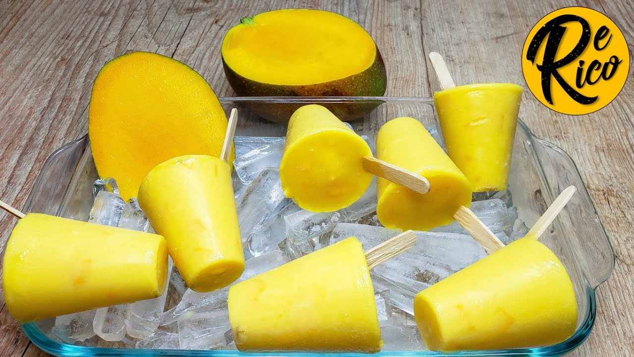 Helados Cremosos De Mango Deliciosos Helados Caseros De Mango Cremosos Youtube