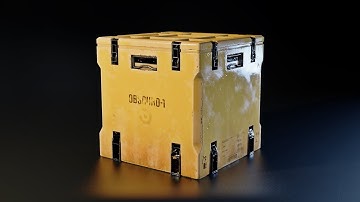 Sci-fi Crate with Eevee Blender Engine Render