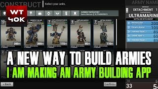 A New Way To Build Armies - I Am Making An Army Building App screenshot 2