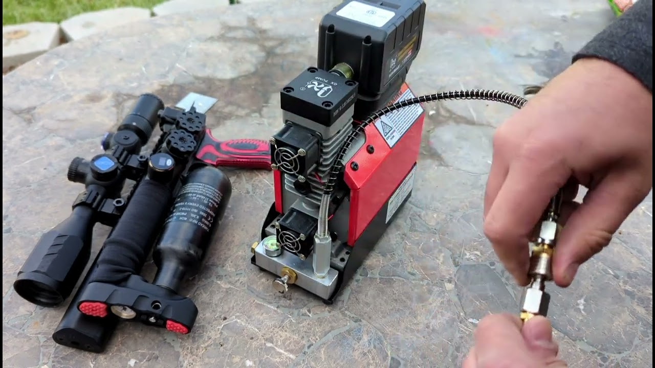 GX E-L2 Portable 18V Cordless PCP Air - YouTube