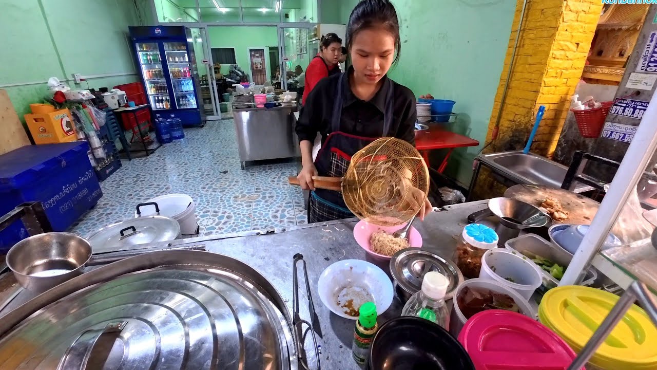 Another day in Laos / Walking to the hotel by mekong riverside 