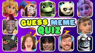 GUESS MEME & WHO'S SINGING🎤🎵| Lay Lay, King Ferran, Salish Matter, MrBeast, Tenge Song, Elsa, Pomni