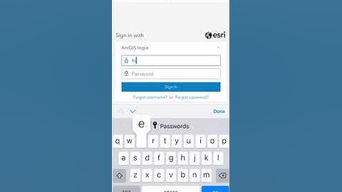 Sign in ArcGIS Collector