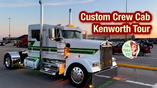 Discount Dirtworks Custom Crew Cab Kenworth W900L Truck Tour by Miss Flatbed Red 2,634 views 1 month ago 2 minutes, 47 seconds