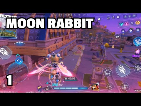 MOON RABBIT GAMEPLAY #1 MODE SOLO BATTLE ROYALE | Super Mecha Champions