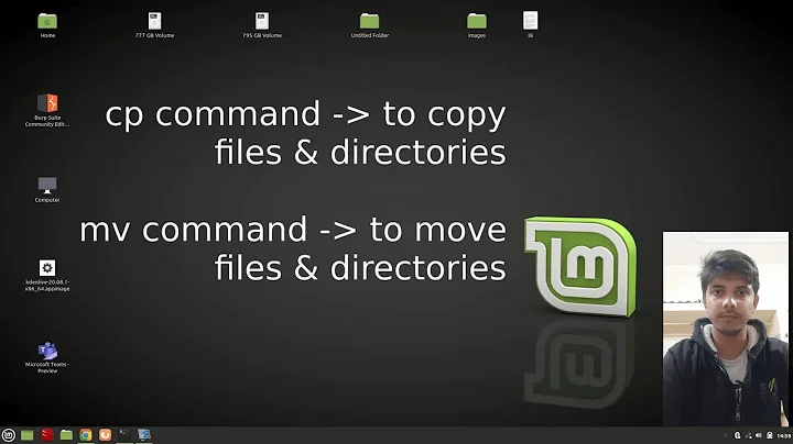 copy files & directories | move files & directories in linux | cp command  | mv command