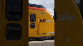 HLB Dreifachtraktion RE98 nach Kassel mit RE99 nach Siegen, am 14.06.2026 in Frankfurt Hbf, Gleis 14