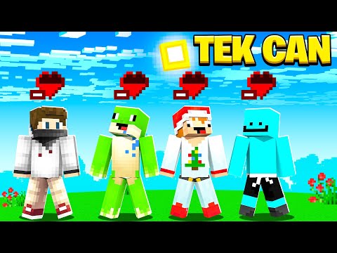 4 KİŞİ TEK CAN - Minecraft Challenge