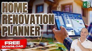 How To Create A Home Renovation Planner Application In Excel + FREE TEMPLATE screenshot 1