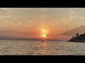 Закат  Эгейское море Греция