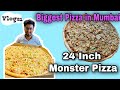 24 Inches Monster Pizza || Biggest Pizza in Mumbai ||  La Pino's Pizza || 1st vlog || Safarlust