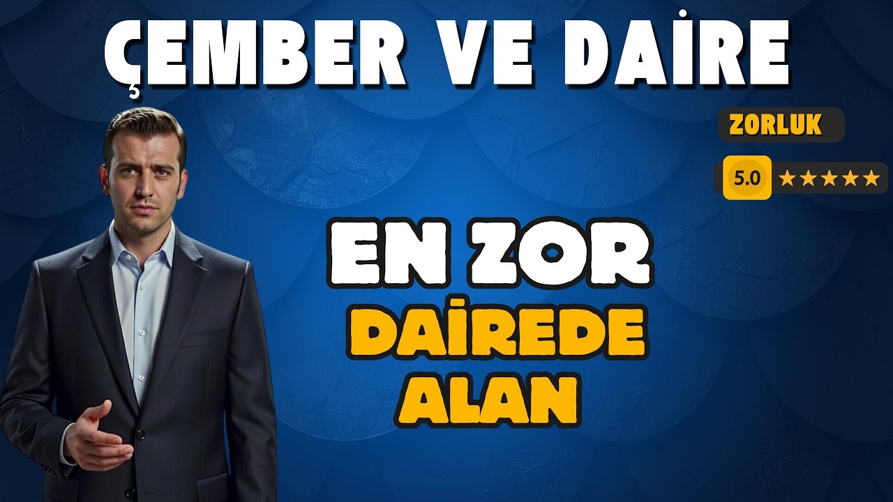 MEB DEN ÇOK ZOR BELKİ EN ZOR DAİREDE ALAN SORUSU