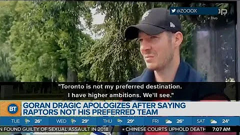 Gordon Dragic Apologizes After Saying Raptors Not His Preferred Team