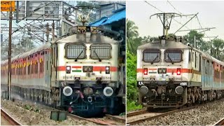 Push - Pull Howrah RAJDHANI Special vs Normal Howrah Rajdhani | Indian railways