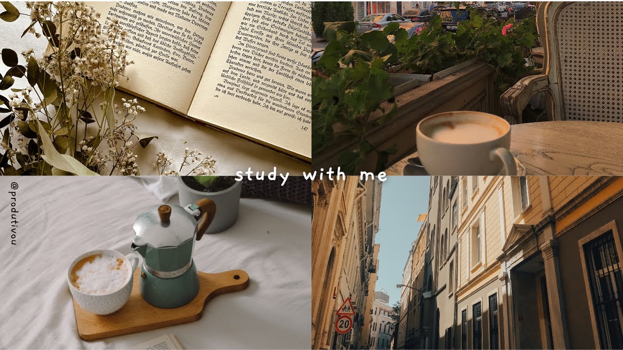 study with me #070 | 2h pomodoro | coffee shop ambience - YouTube