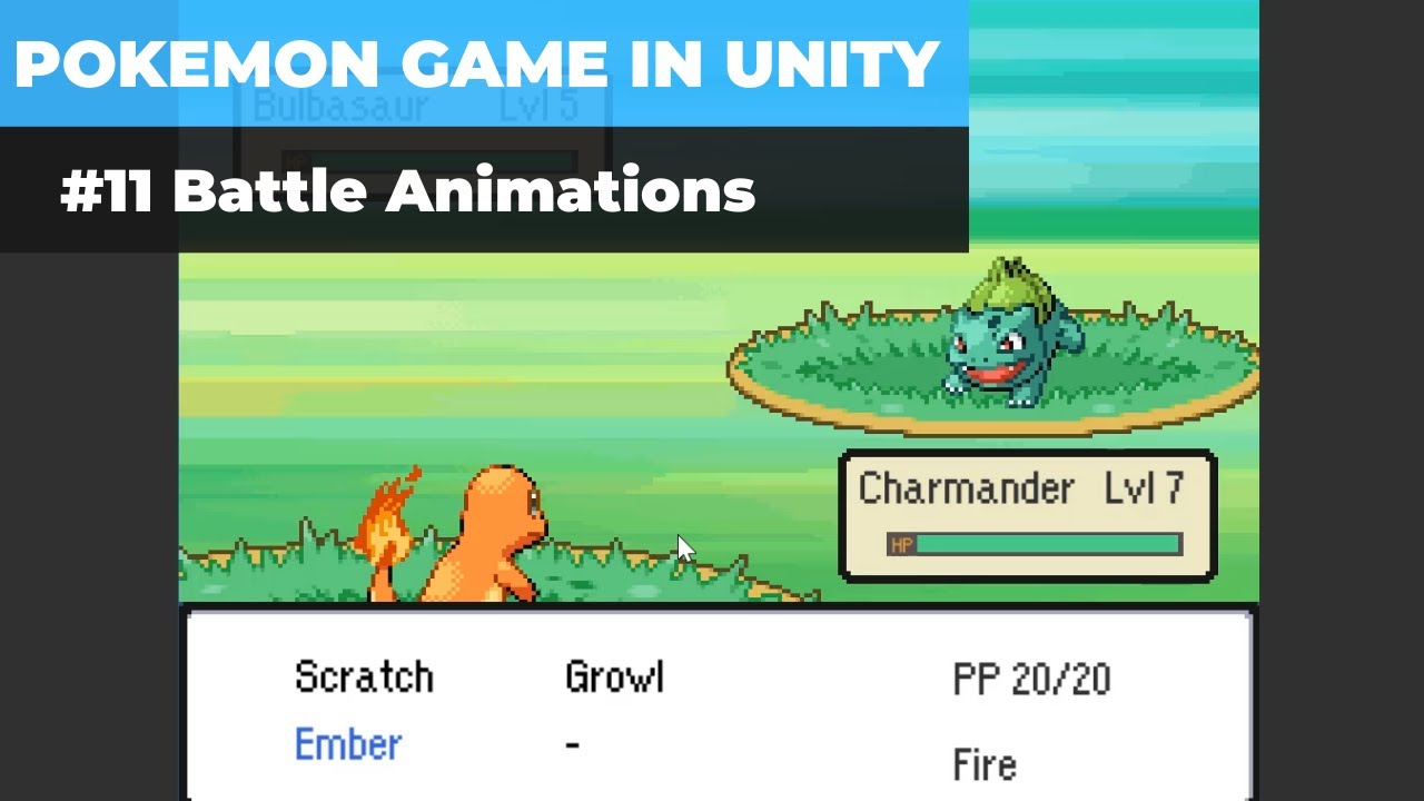 Make A Game Like Pokemon in Unity | #11 - Battle Animations - YouTube