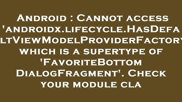 Android : Cannot access 