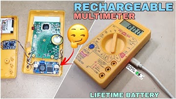 Multimeter Hack | Upgraded to Rechargeable Multimeter