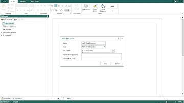 Binding XML Data to Report in Web Designer - [Shot on version 2015.1]