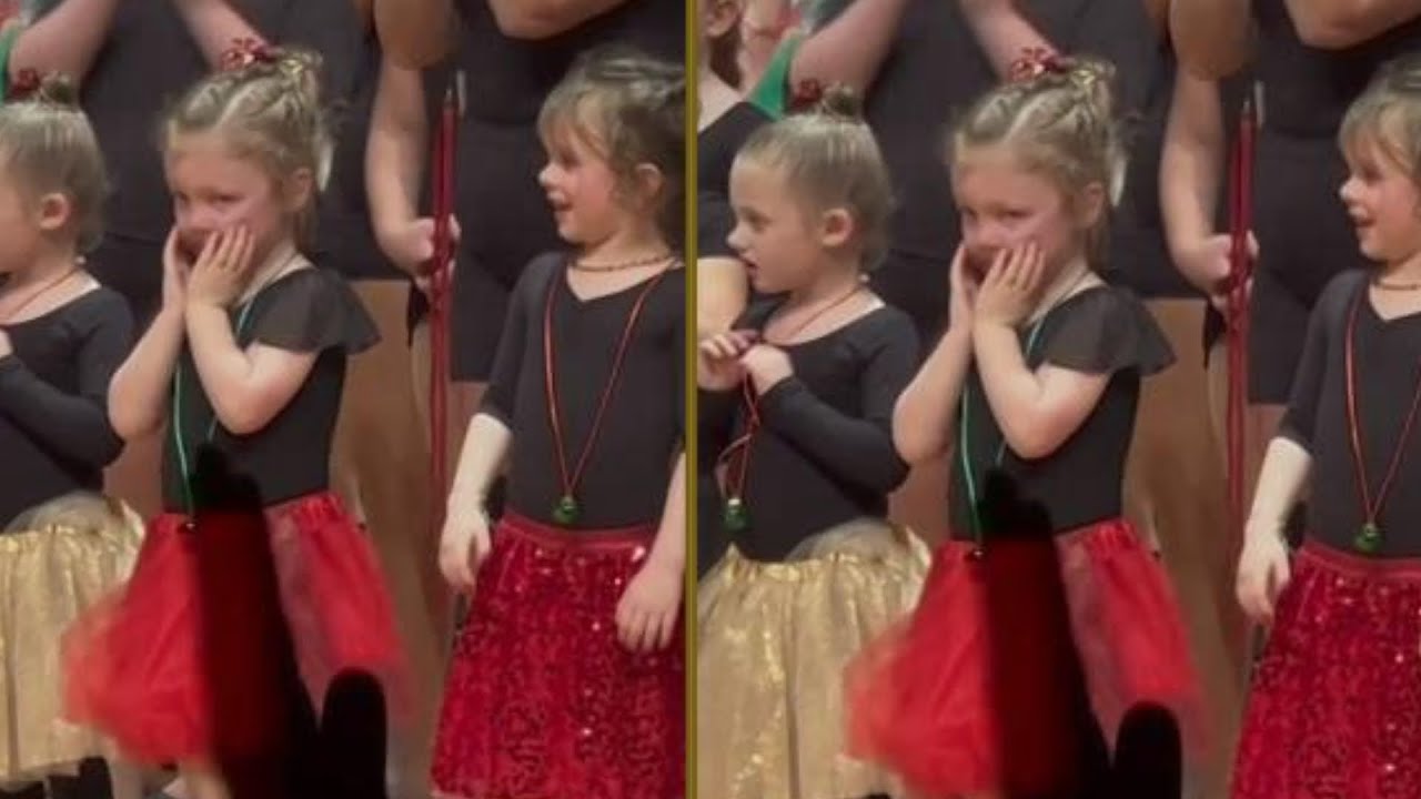 Little girl has tear-jerking reaction to seeing her parents in the audience