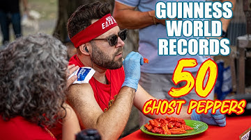 Guinness World Records! 50 Ghost Peppers!