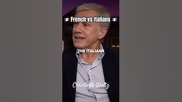 🇫🇷Fransen vs Italianen🇮🇹 Volgens Christoph 😬 | #shorts #christophwaltz #grappig