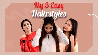 3 Easy And Cute Hairstyles! | Sani d'cruz |