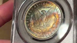 1890-O Morgan Dollar, Cacg Ms62, Wild Color