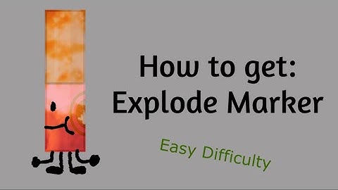 How to Find Explode Marker (Find The Markers)