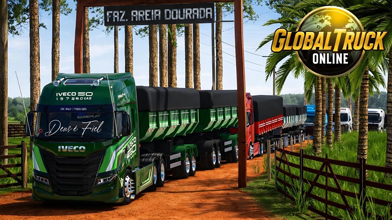 GLOBAL TRUCK ONLINE - COMBOIO COM OS INSCRITOS SAINDO DA FAZENDA AREIA DOURADA