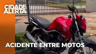 Acidente entre duas motos deixa duas pessoas feridas em Umuarama, no PR
