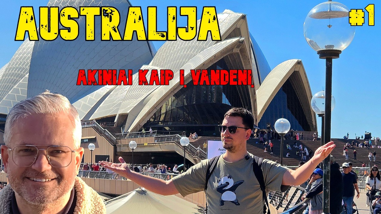 video AUSTRALIJA: 30 VALANDŲ SKRYDIS, NUSKENDĘ AKINIAI IR ŽIČKUS