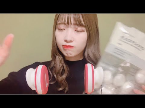 【ASMR】久々に雑談しながら無印良品のマシュマロ食べる。🥴咀嚼音/eating sound/髪染めたよ✌️