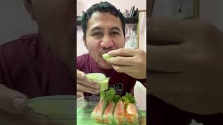 Trying Thai Fresh Spring Rolls