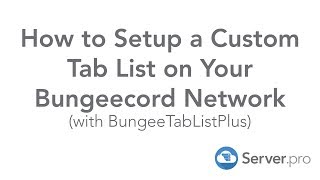 How to Setup a Custom Tab List on Your Bungeecord Network - Minecraft Java